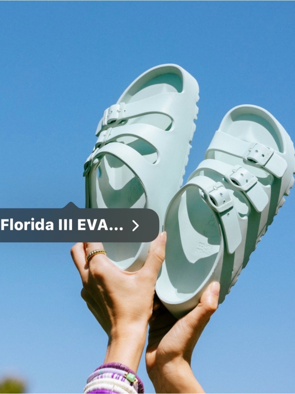 Birkenstock Florida III Platform EVA sandals-surf green regular fit